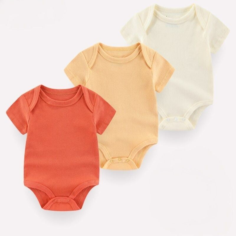 3Pcs Cotton Short Sleeve Toddler Clothes-Children Cloth Shop