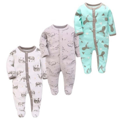 3Pcs Rompers Jumpsuit Set For Infant-Children Cloth Shop