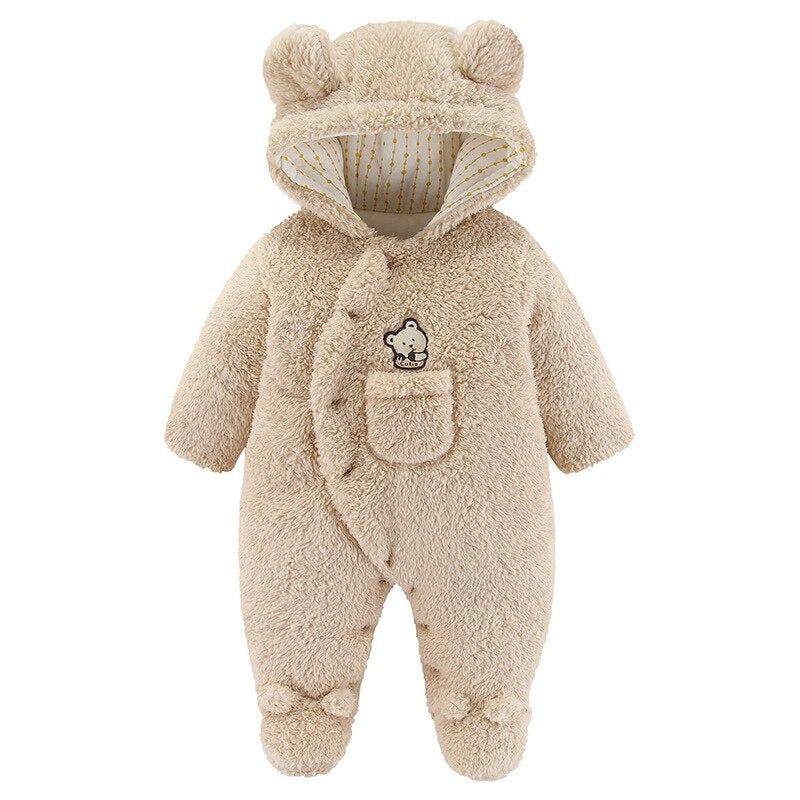 Thick Hooded Romper For Baby-Children Cloth Shop