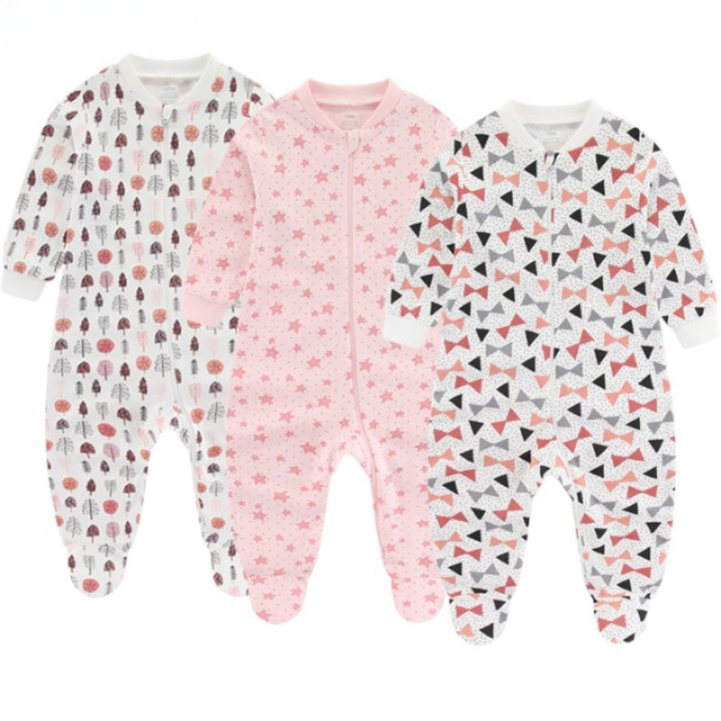 3pcs Newborn Baby Long Sleeves Jumpsuit Set-Children Cloth Shop