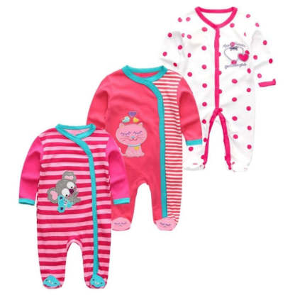 3Pcs Rompers Clothes Set For Newborn Baby-Children Cloth Shop
