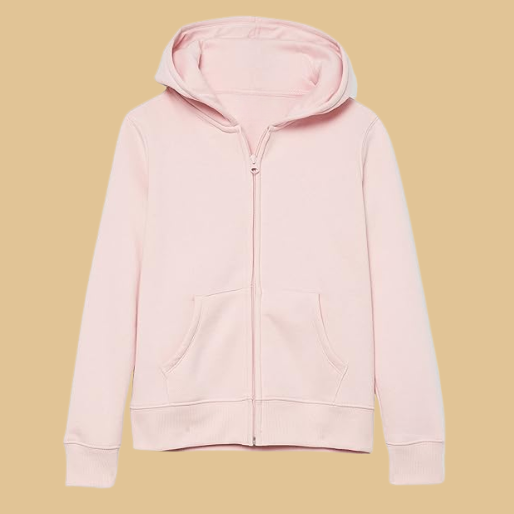 Fleece Zip Up Hoodie Sweatshirt For Girls And Toddlers