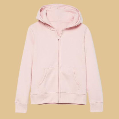 Fleece Zip Up Hoodie Sweatshirt For Girls And Toddlers