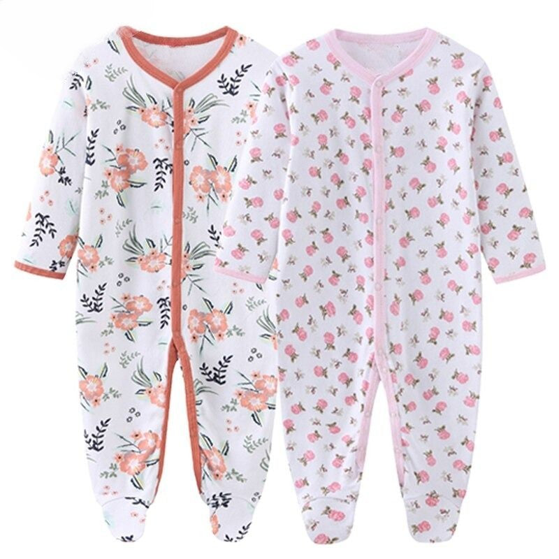 Long Sleeve Pure Cotton Bodysuits-Children Cloth Shop