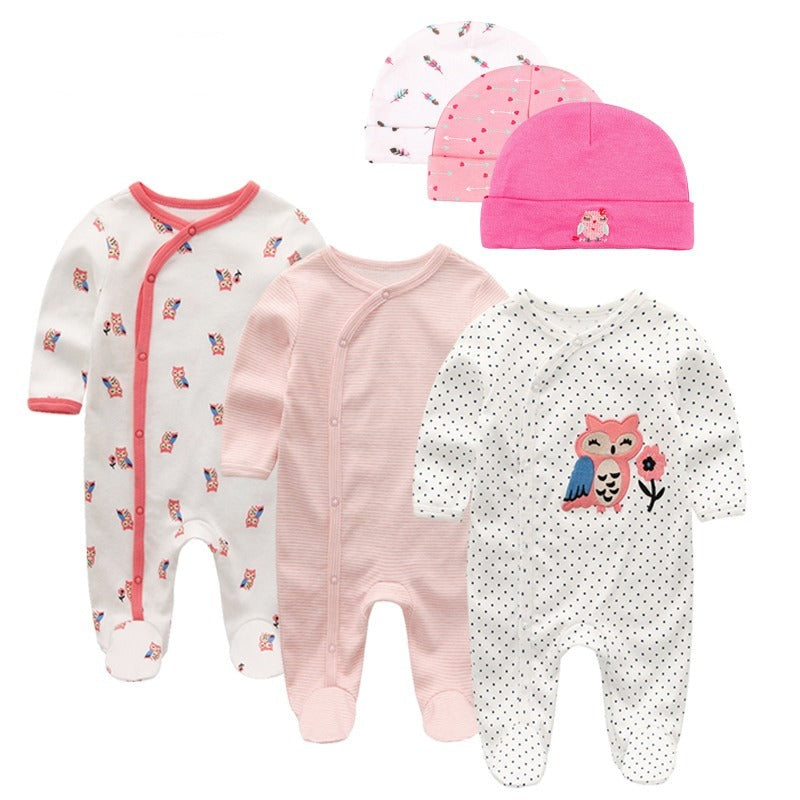 Newborn Romper With Hat Baby Clothes Set-Children Cloth Shop