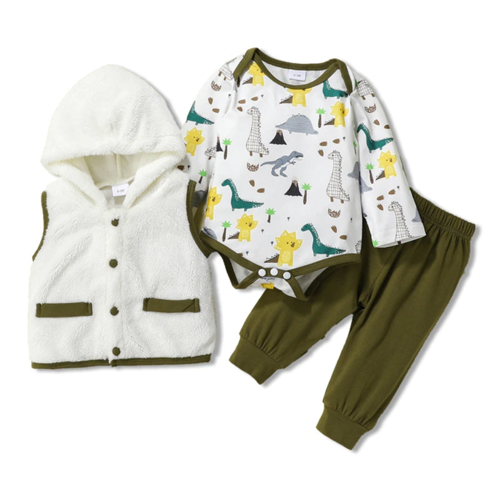 Dinosaur Print Baby Clothes Set-Children Cloth Shop