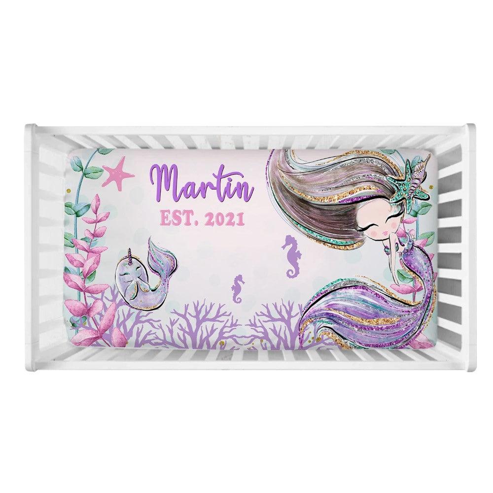 Mermaid Personalized Bedding Set-Children Cloth Shop