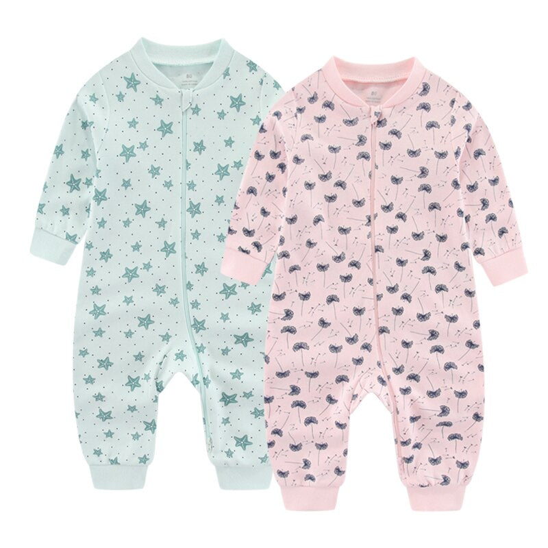 2 Pcs Baby Printed Romper Set-Children Cloth Shop