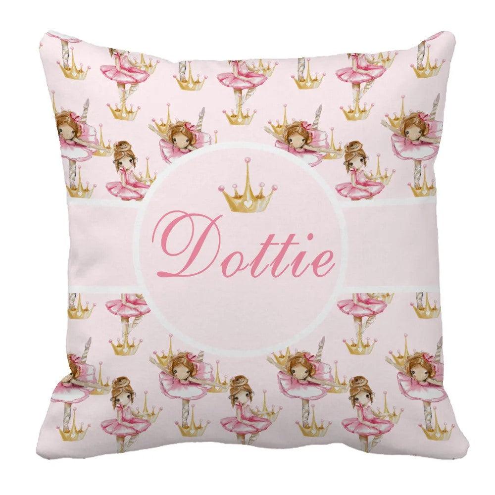 3 Pieces Ballerina Custom Crown Bedding Set For Baby Girl-Children Cloth Shop