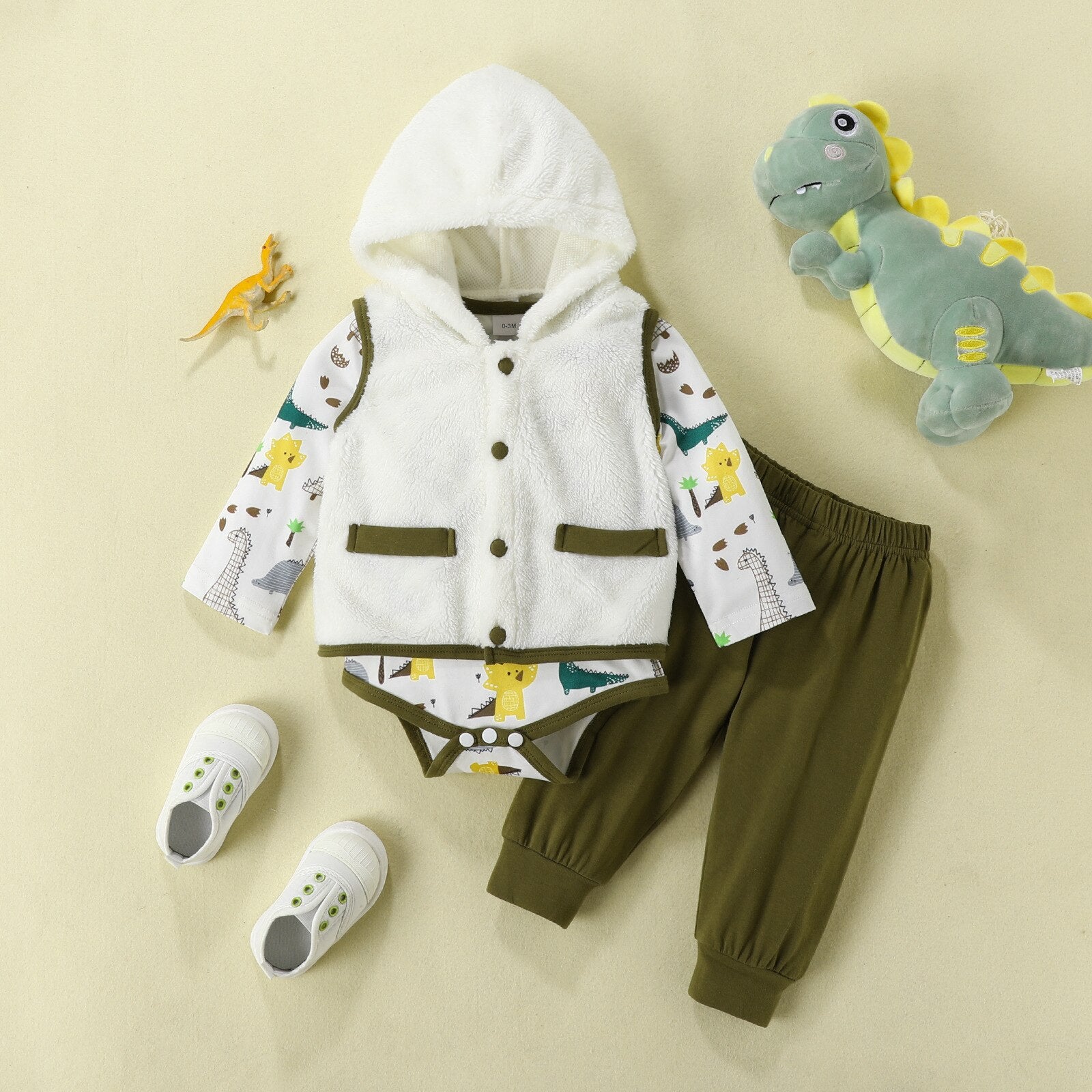 Dinosaur Print Baby Clothes Set-Children Cloth Shop