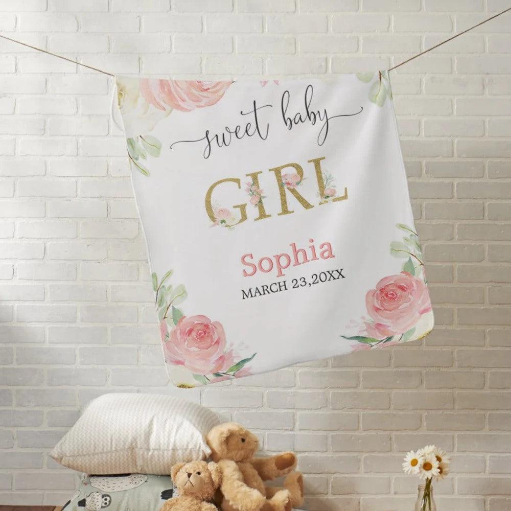 Custom Name Princess Blanket-Children Cloth Shop