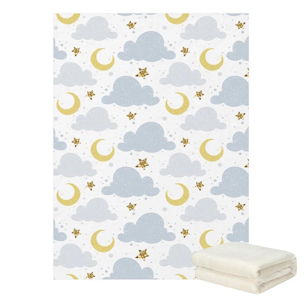 Time To Sleep Custom Name Blanket – Personalized Baby Gift-Children Cloth Shop