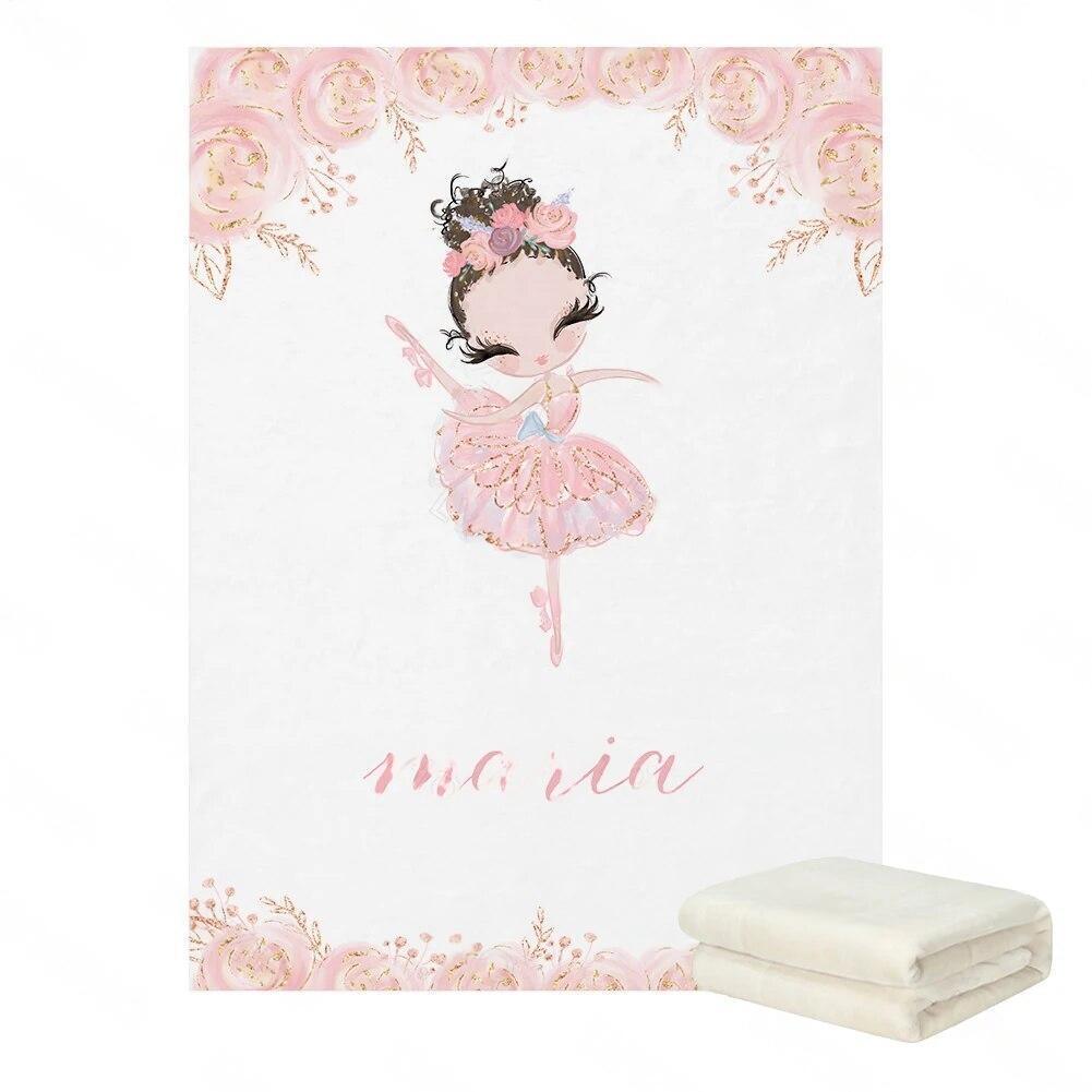 Custom Ballerina Name Blanket-Children Cloth Shop