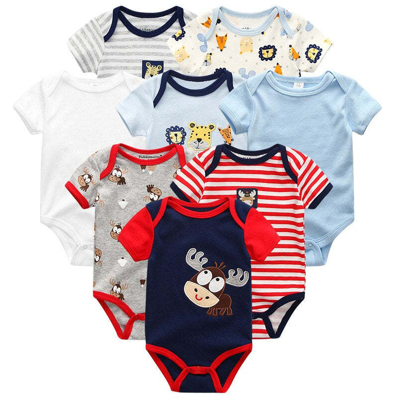 8 Pcs Baby Unisex Clothes Jumpsuit Set-Children Cloth Shop