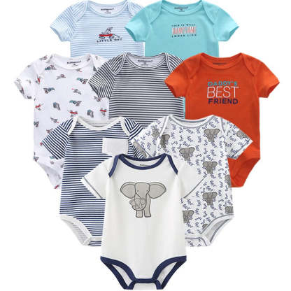 8 Pcs Baby Unisex Clothes Jumpsuit Set-Children Cloth Shop