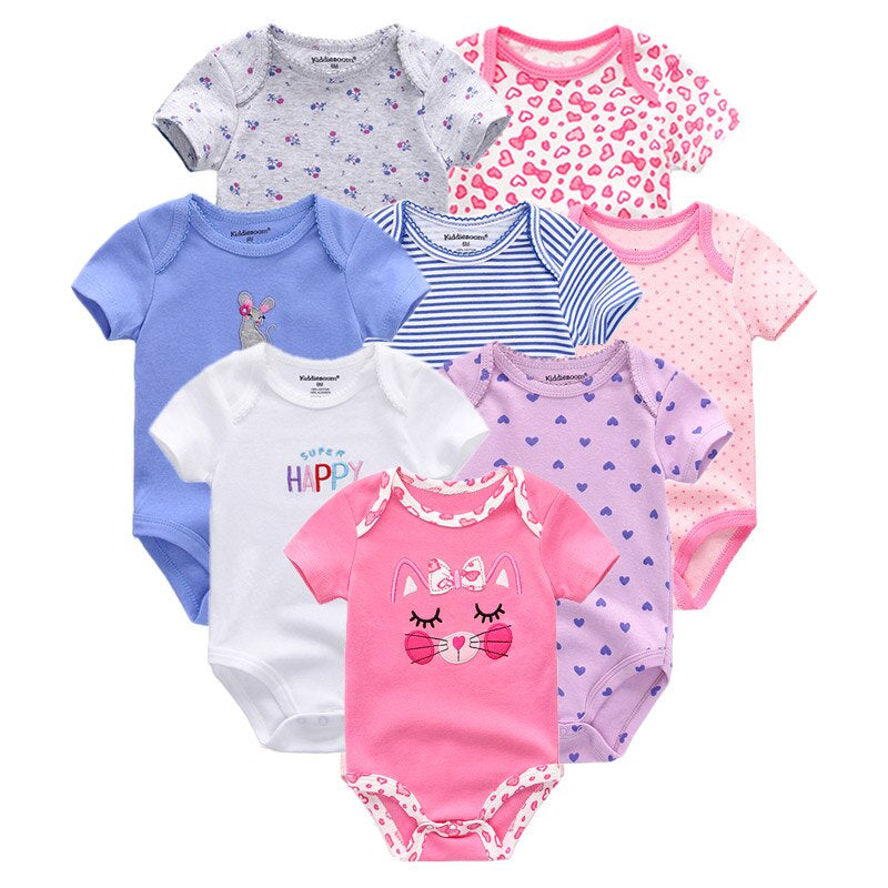 8 Pcs Baby Unisex Clothes Jumpsuit Set-Children Cloth Shop
