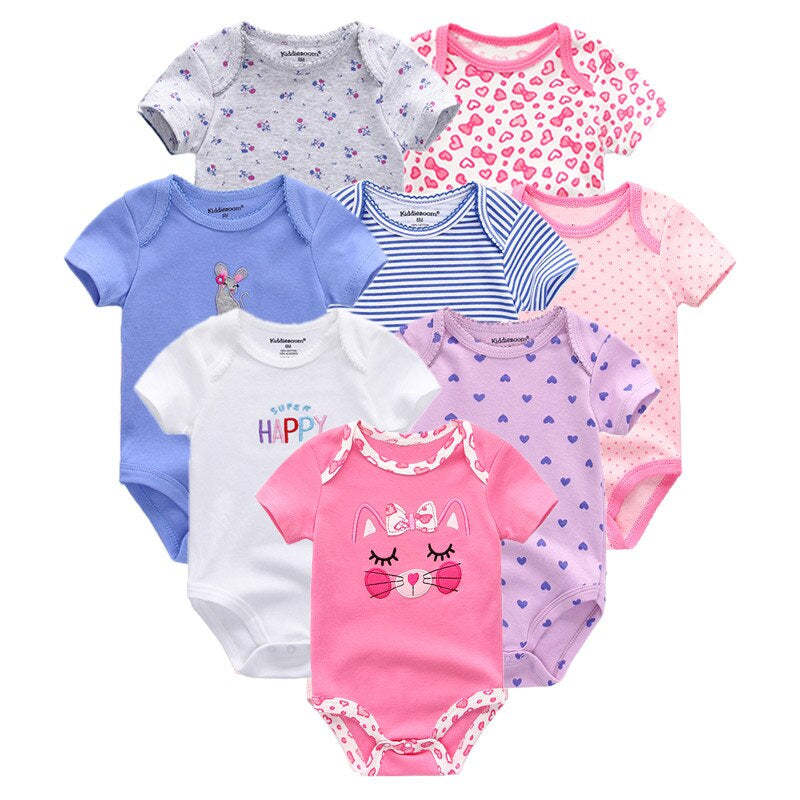 8 Pcs Baby Unisex Clothes Jumpsuit Set-Children Cloth Shop