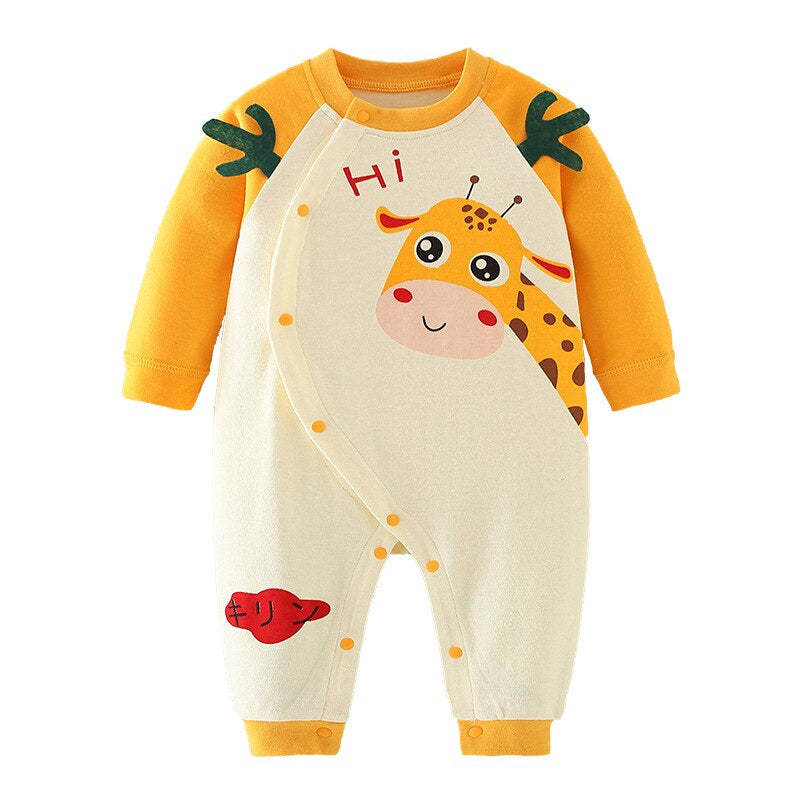 Giraffe Print Newborn Baby Romper Set-Children Cloth Shop