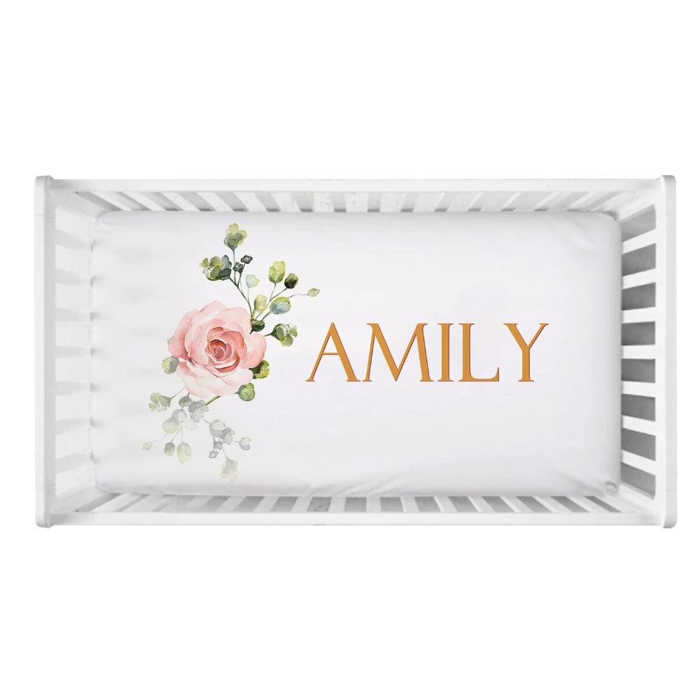 Letter Monogram Peach Bedding-Children Cloth Shop