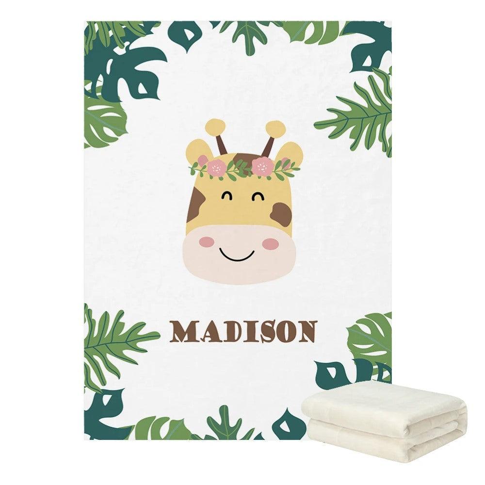 Forest Fox Name Blanket-Children Cloth Shop