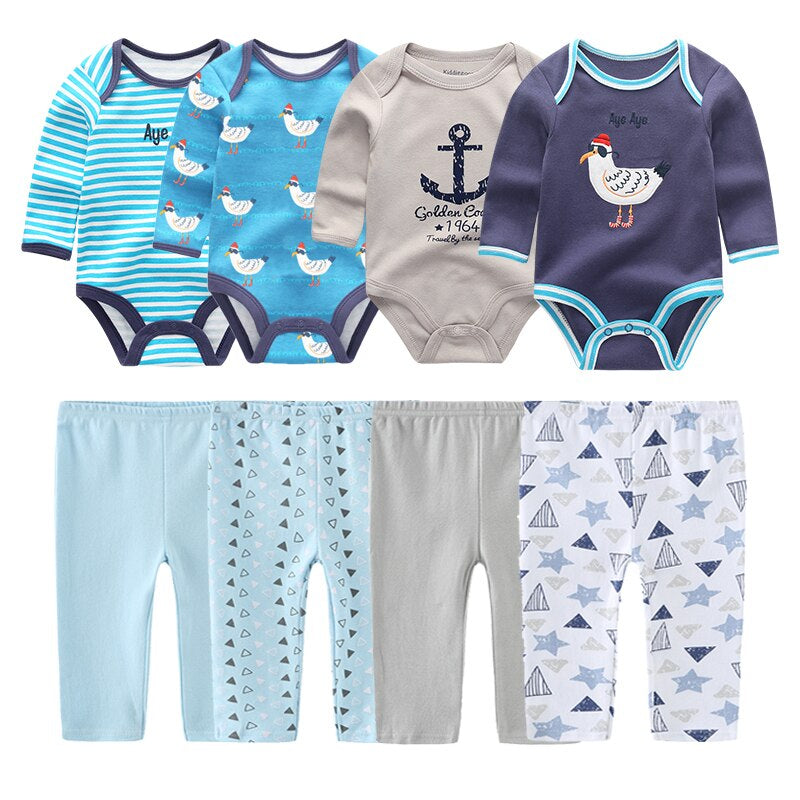 Baby 4 Piece Bodysuit & Pant Set-Children Cloth Shop