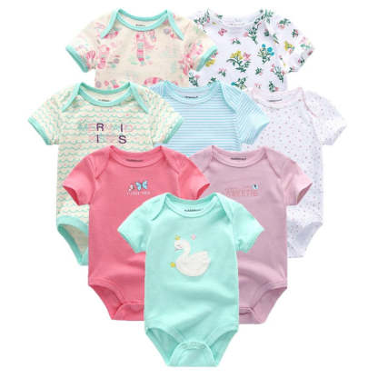 8 Pcs Baby Unisex Clothes Jumpsuit Set-Children Cloth Shop