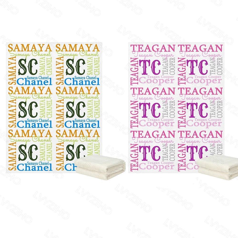 Color Block Name Blanket-Children Cloth Shop