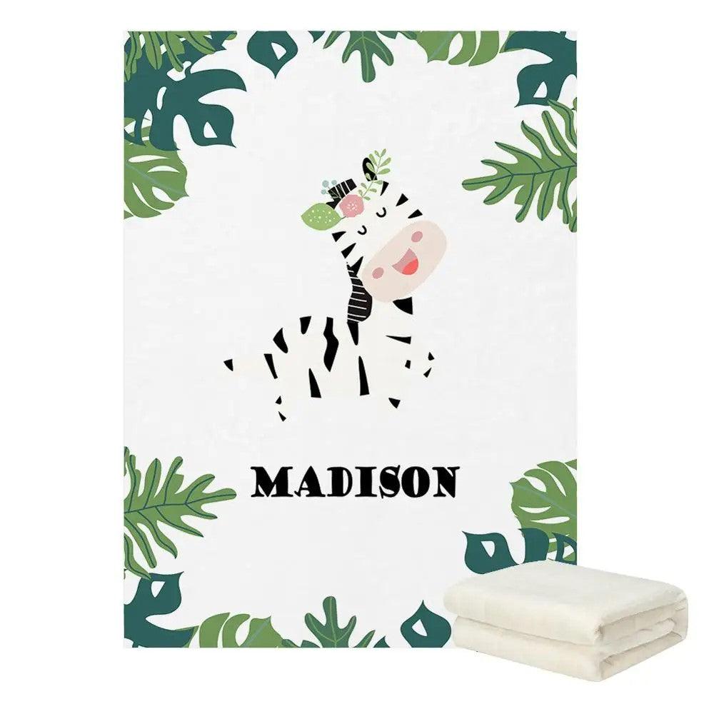 Forest Fox Name Blanket-Children Cloth Shop