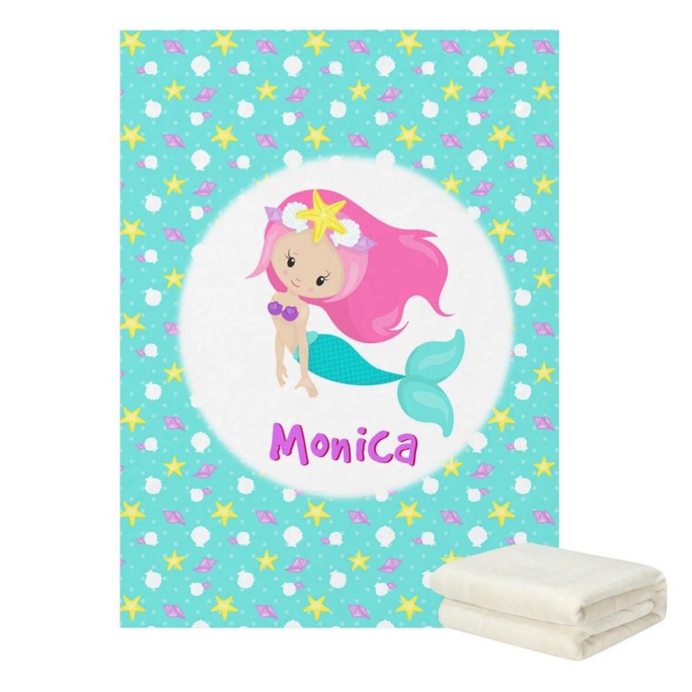 Personalized Flamingo Baby Blanket-Children Cloth Shop