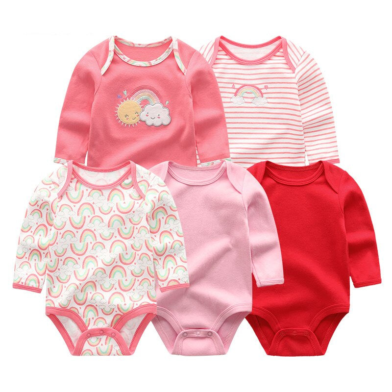 5 Pieces Printed Baby Clothes Set-Children Cloth Shop