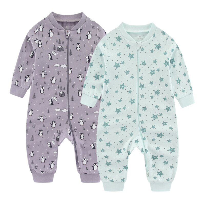 2 Pcs Baby Printed Romper Set-Children Cloth Shop