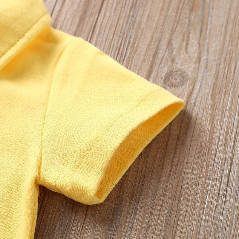 Solid Collared Baby Bodysuit-Children Cloth Shop