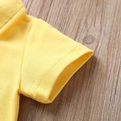 Solid Collared Baby Bodysuit-Children Cloth Shop