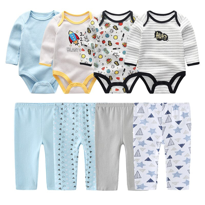 Baby 4 Piece Bodysuit & Pant Set-Children Cloth Shop