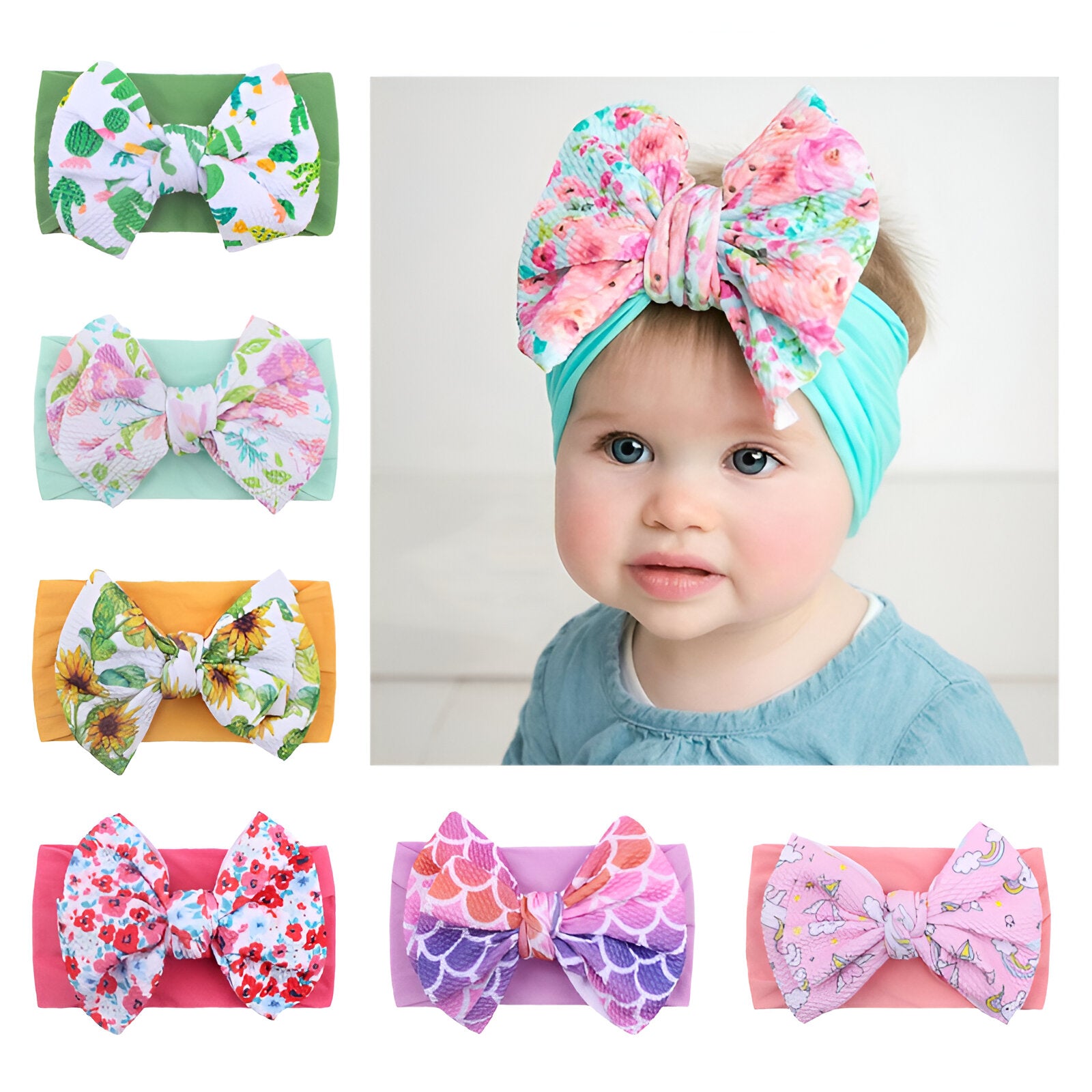 6Pcs Toddler Girls Headband Hair Accessories Set-Children Cloth Shop
