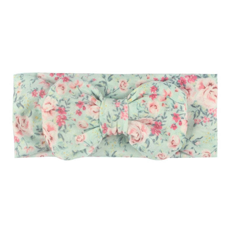 6Pcs Flower Print Bow Headband For Girls-Children Cloth Shop