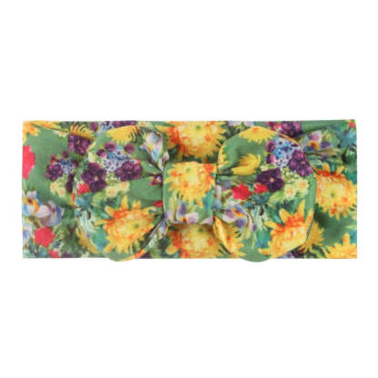 6Pcs Flower Print Bow Headband For Girls-Children Cloth Shop