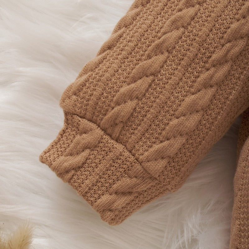 Winter Baby Knitted Romper Set-Children Cloth Shop