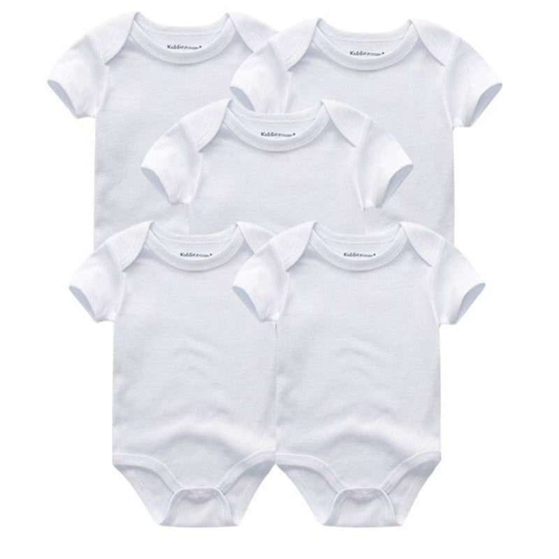 5Pcs Multicolor Unicorn Girls Bodysuit Sets-Children Cloth Shop