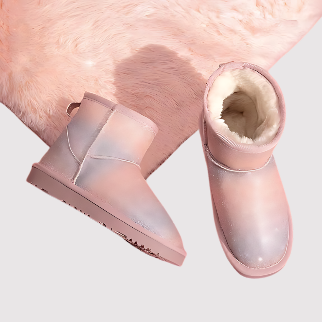 Toddler Winter Ankle Faux Fur Lined Snow Shoes