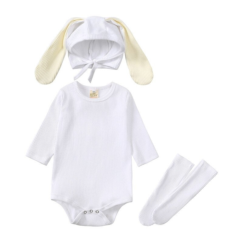 Long Sleeved Bunny Shaped Jumpsuit-Children Cloth Shop