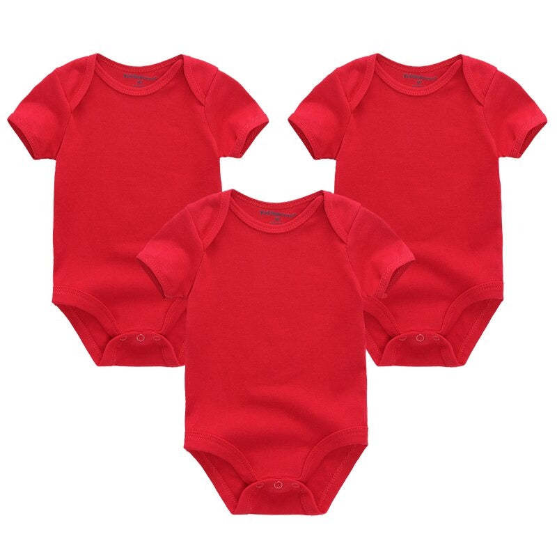 3 Pieces Solid Jumpsuits Set For Newborns-Children Cloth Shop