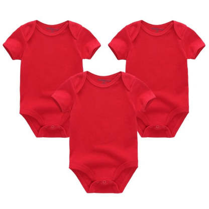 3 Pieces Solid Jumpsuits Set For Newborns-Children Cloth Shop