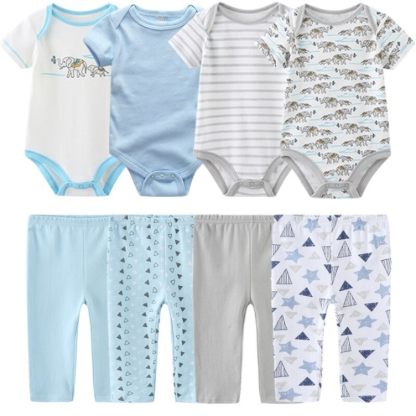 Infant Toddler 4Pcs Jumpsuits And Pants Set-Children Cloth Shop