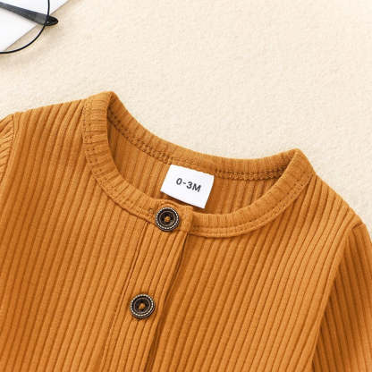 Solid Striped Cotton Jumpsuits For Toddlers-Children Cloth Shop