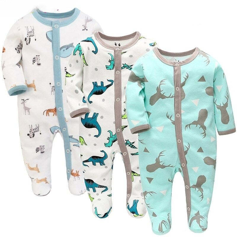 Long Sleeve Pure Cotton Baby Bodysuits-Children Cloth Shop