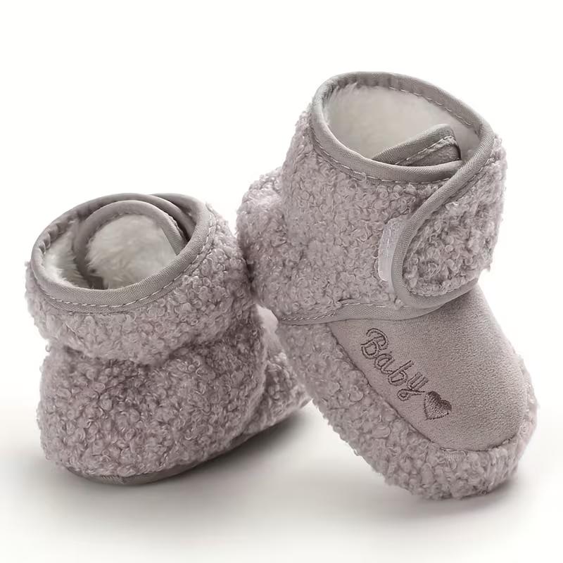 Winter Crib Shoes For Toddlers With Soft Fabric Lining