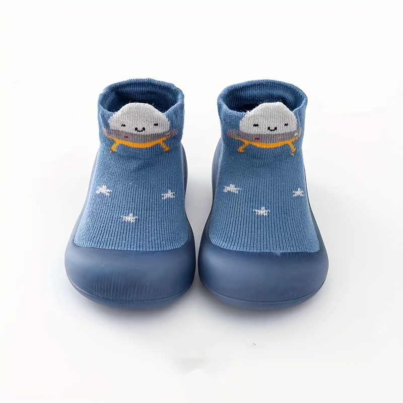 Soft Slip On Printed Non Slip Indoor Spring Shoes For Kids