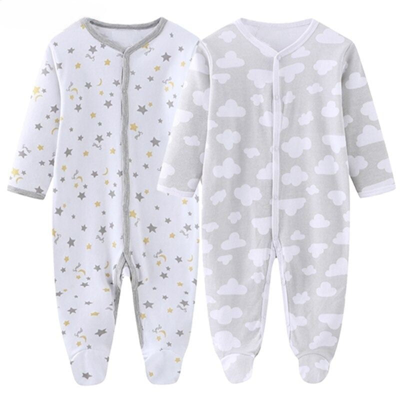 Long Sleeve Pure Cotton Bodysuits-Children Cloth Shop