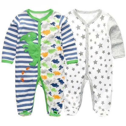 Long Sleeve Pure Cotton Baby Bodysuits-Children Cloth Shop